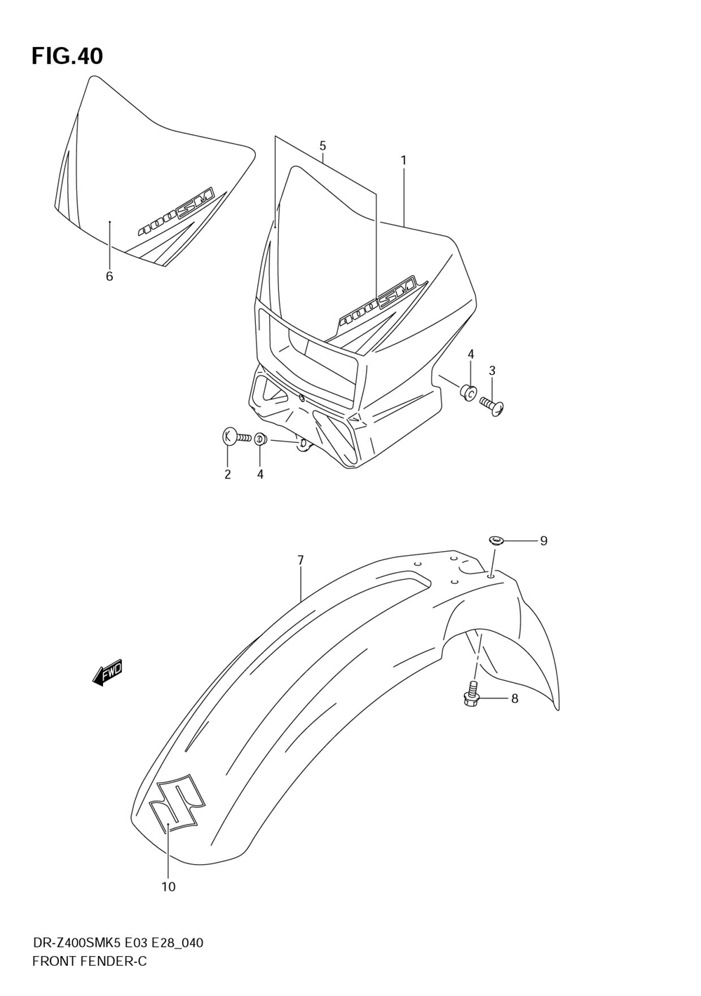 Front fender (model k5)