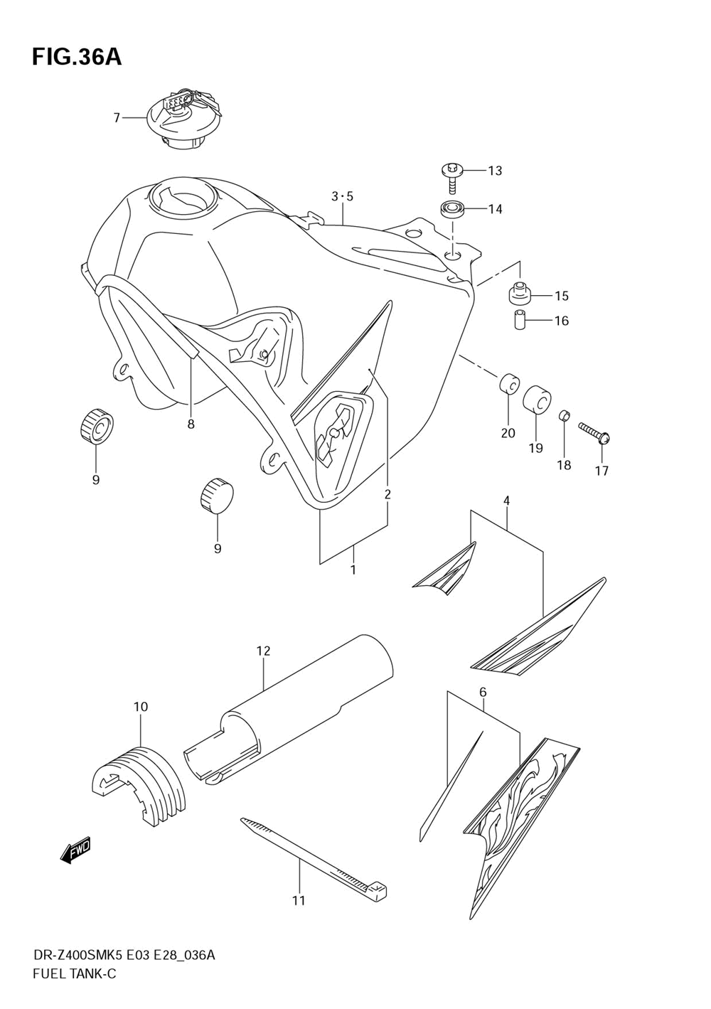 Fuel tank (model k7_k8)