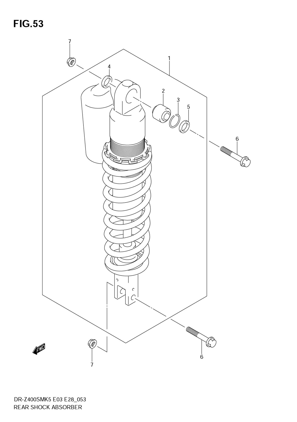 Rear shock absorber