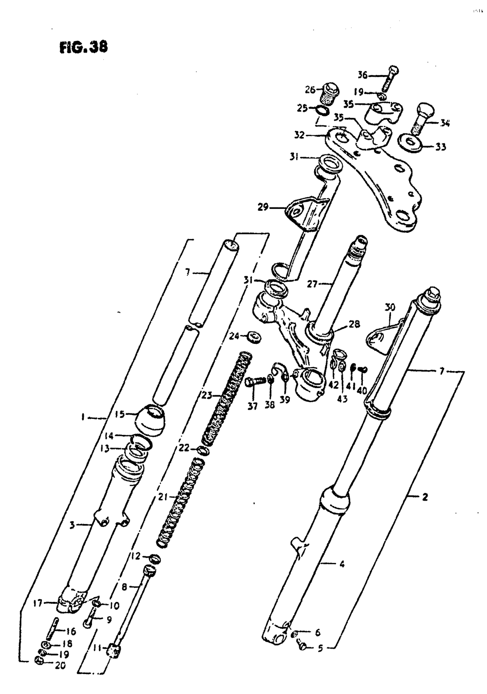 Front fork (ds100c)