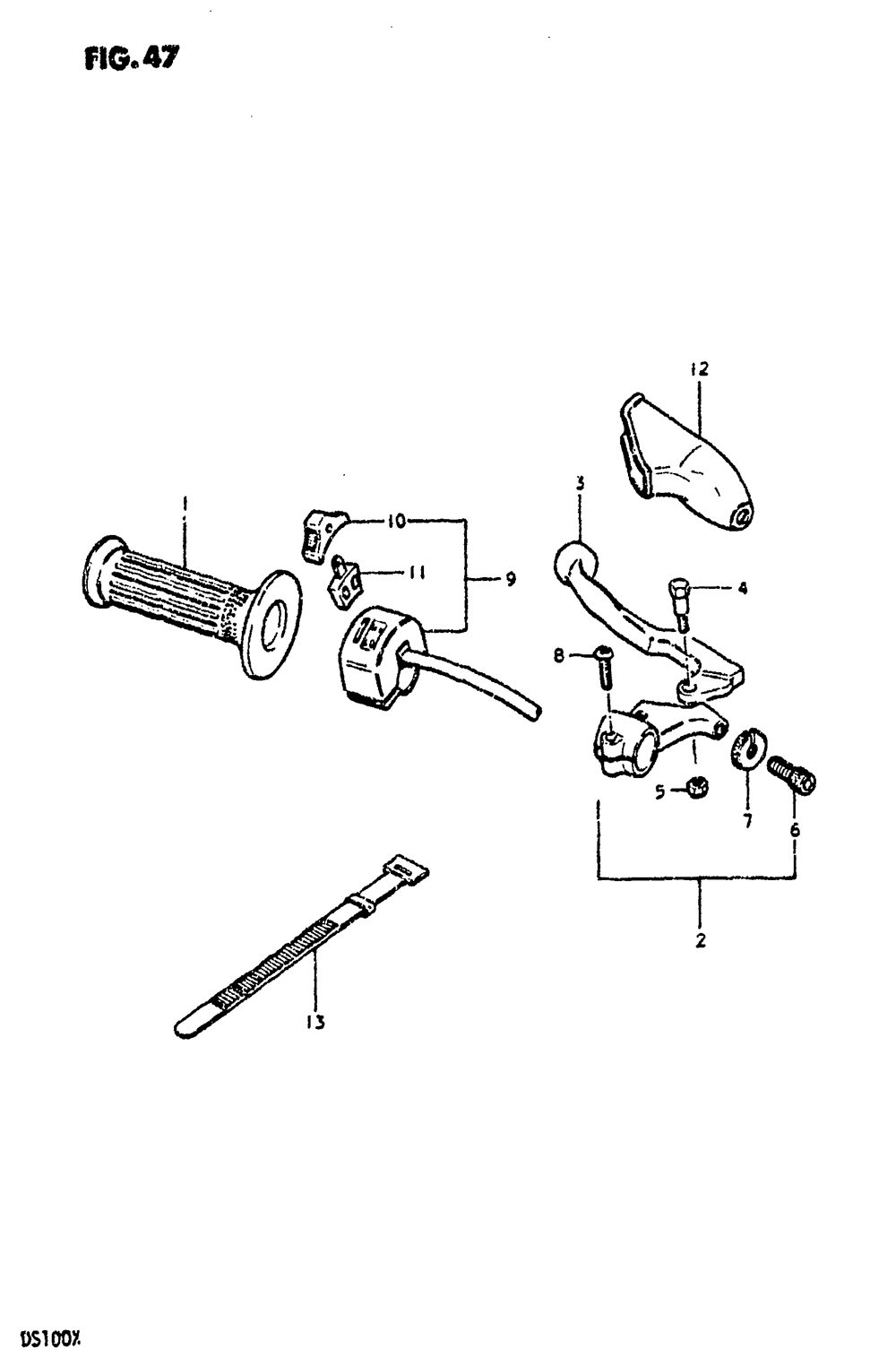 Left handle switch (ds100t