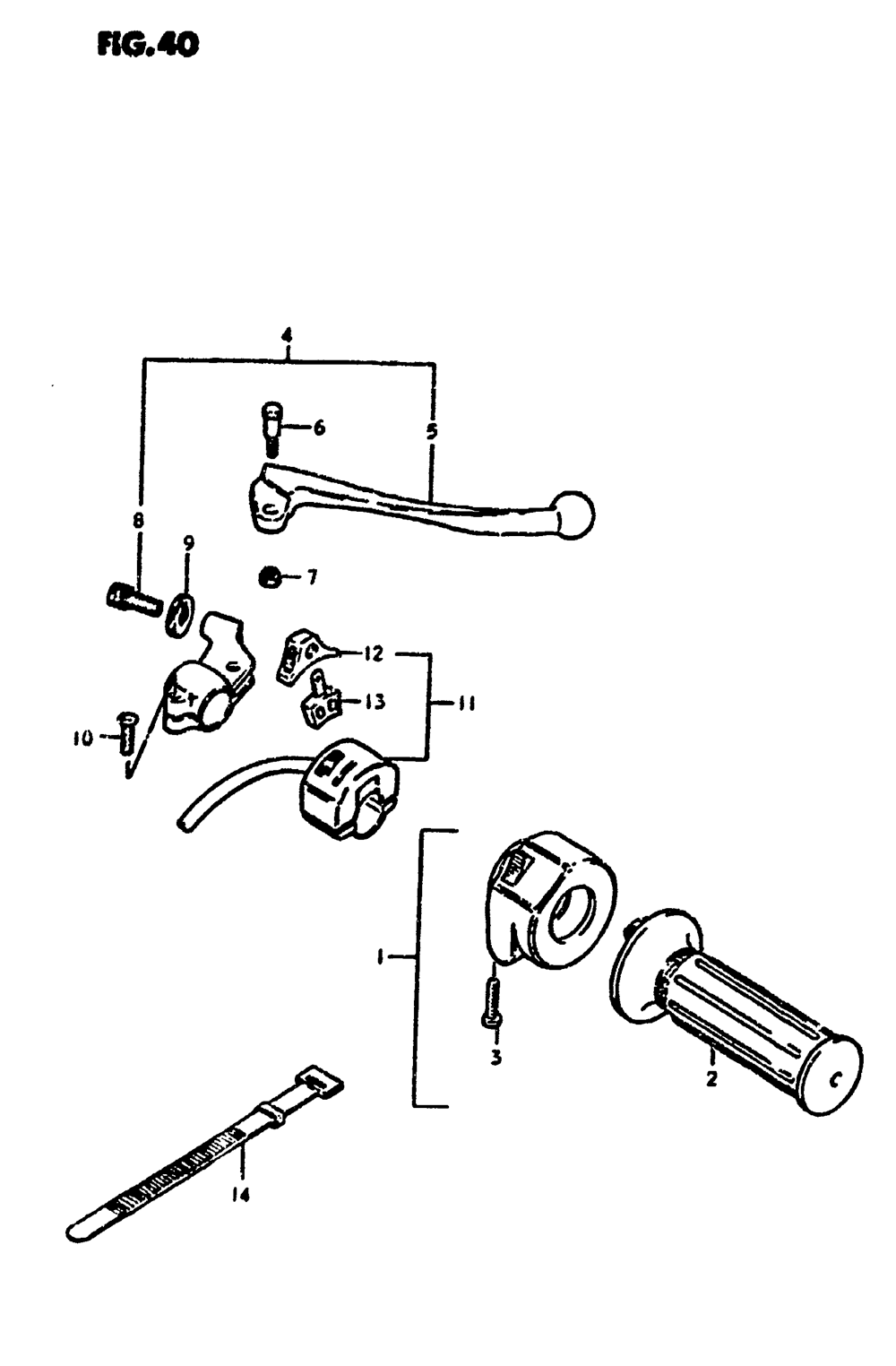 Right handle switch (ds125n)