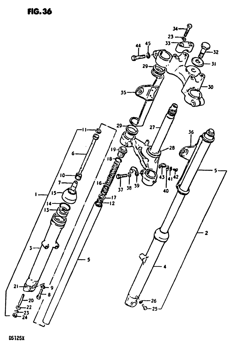 Front fork (ds125t