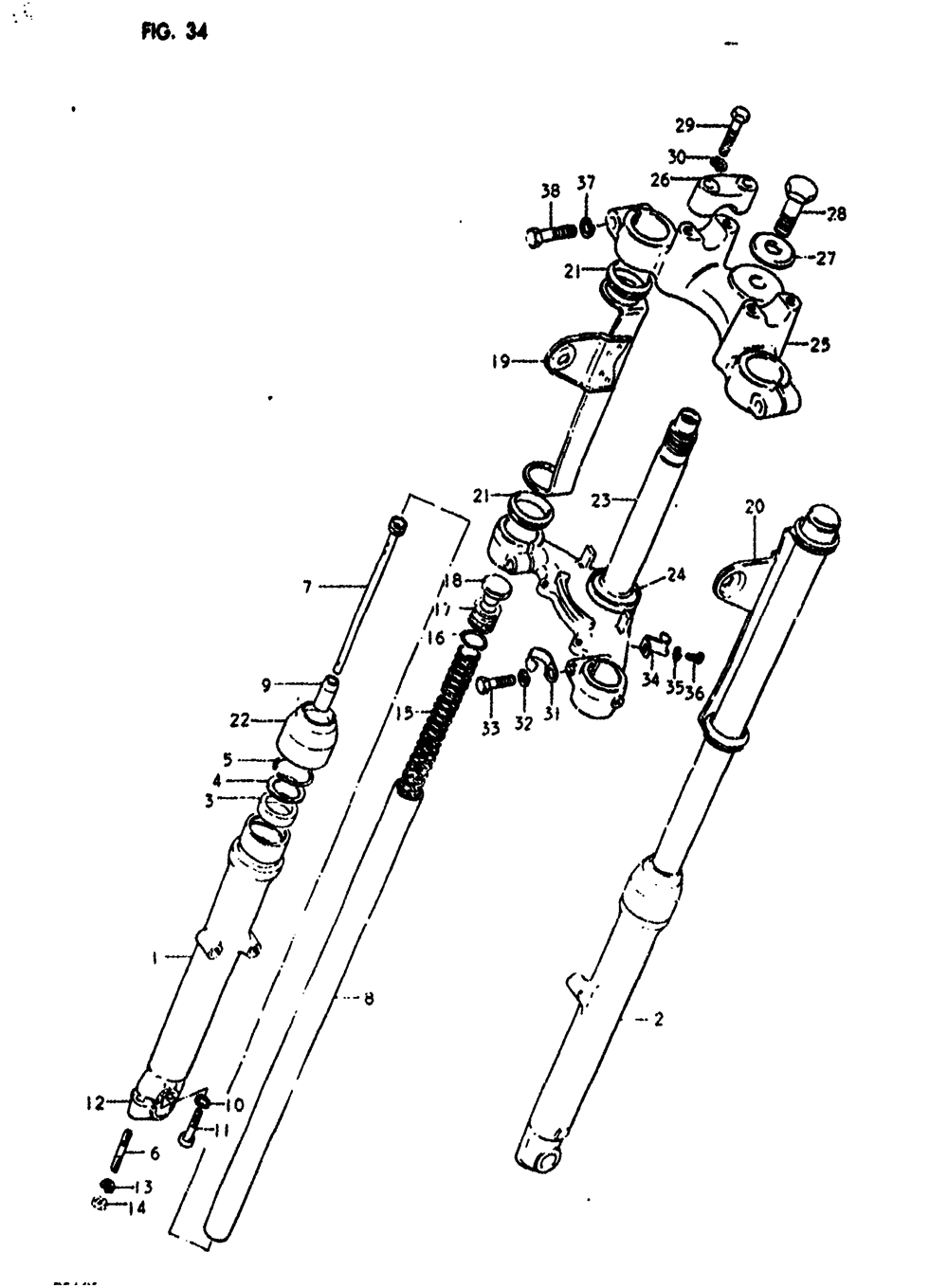 Front fork (ds185c)