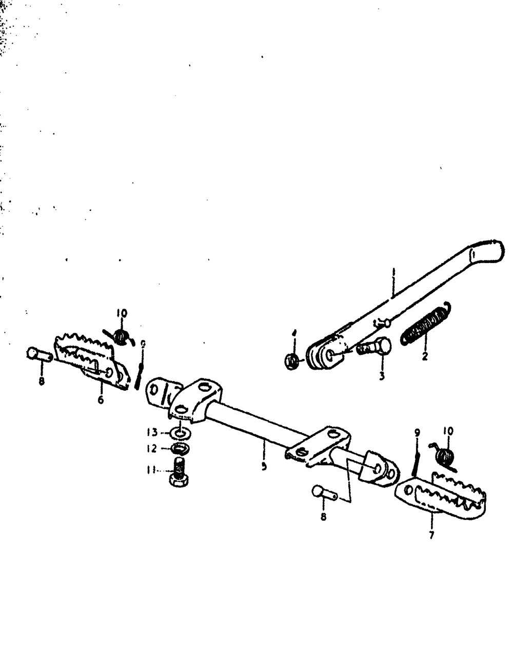 Prop stand - footrest