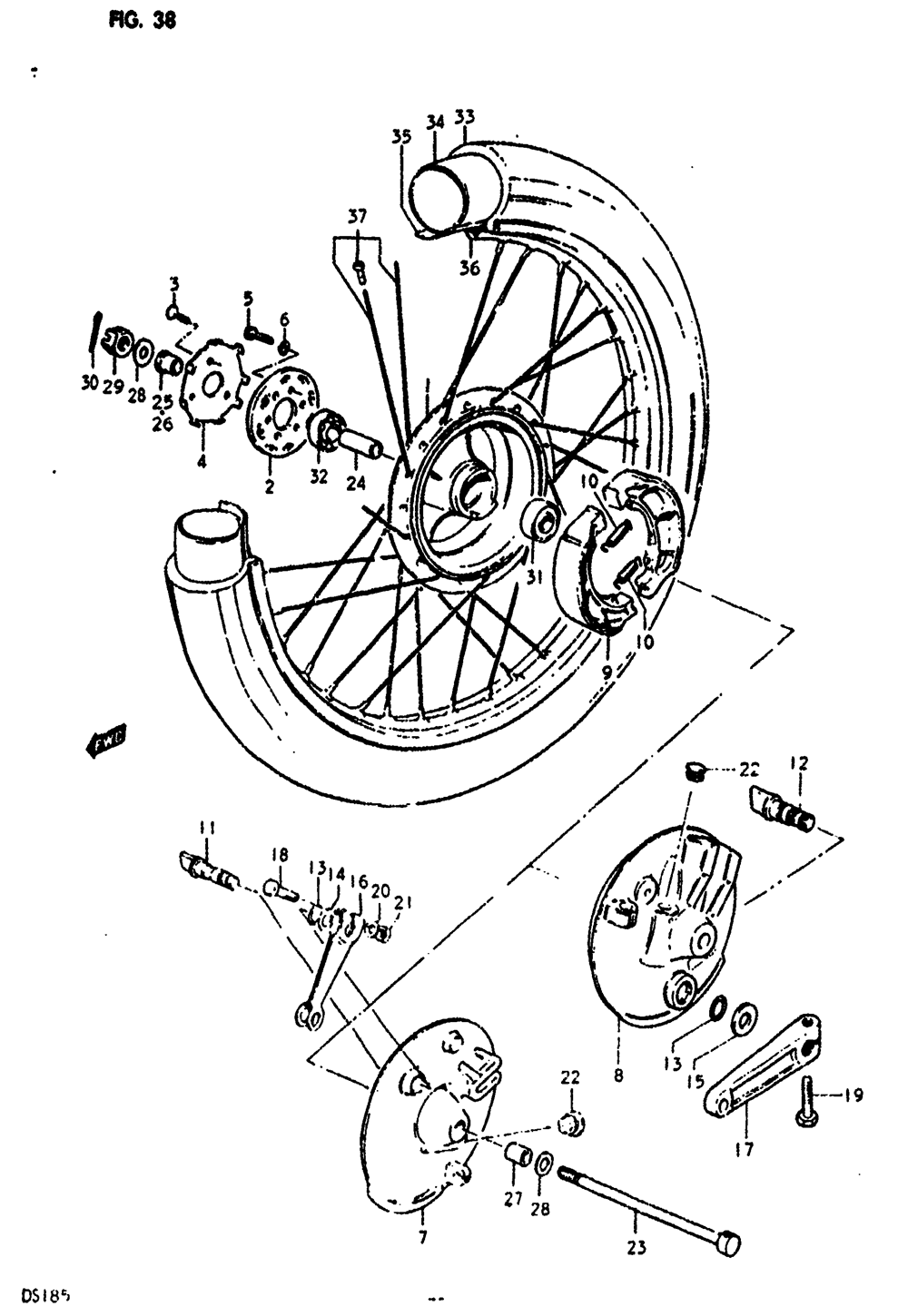 Front wheel (ds185c