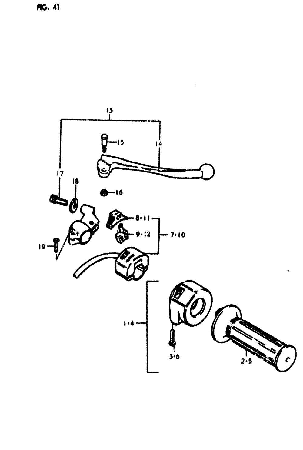 Right handle switch (ds185c