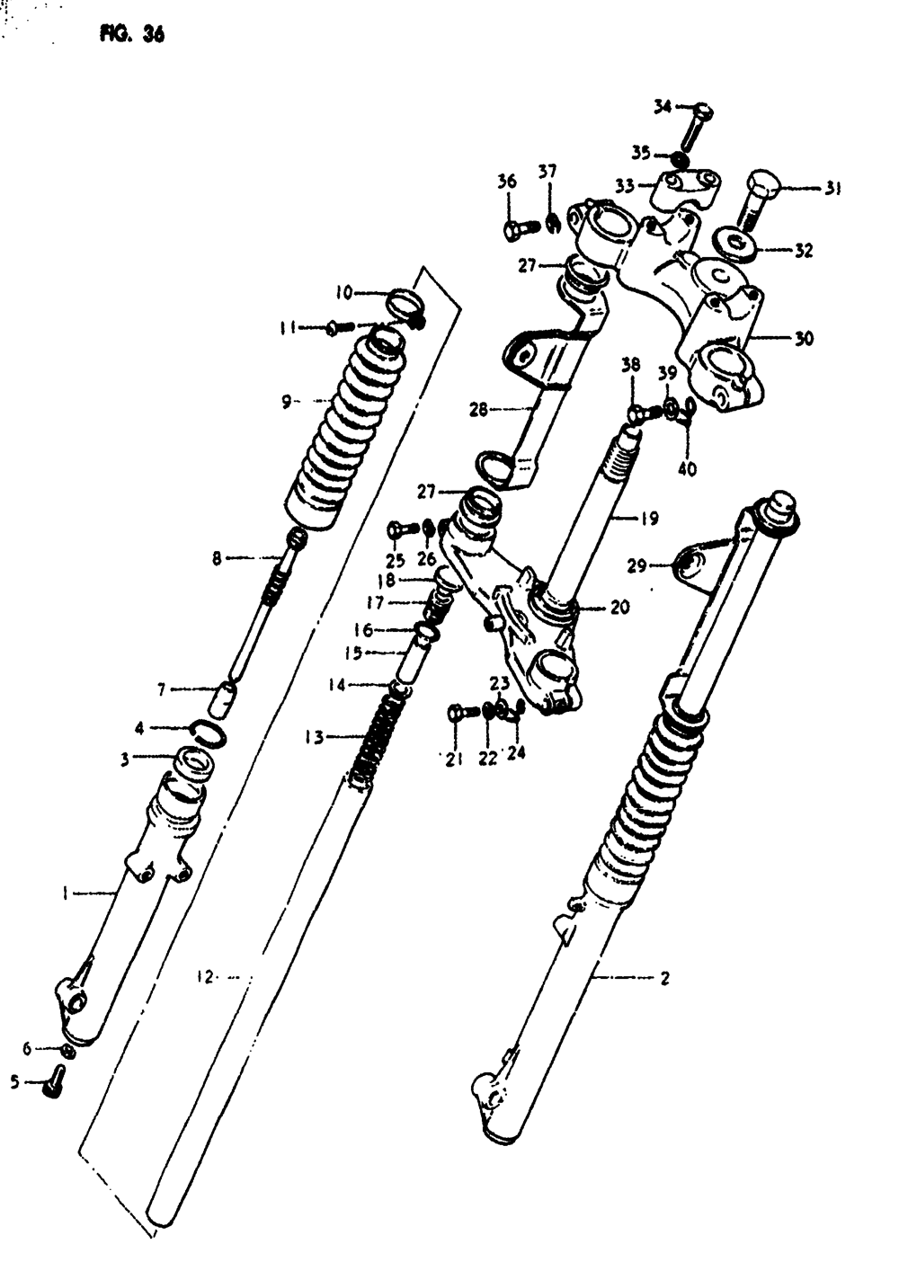 Front fork (ds185t)