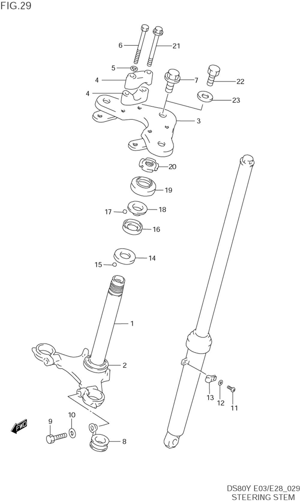 Steering stem