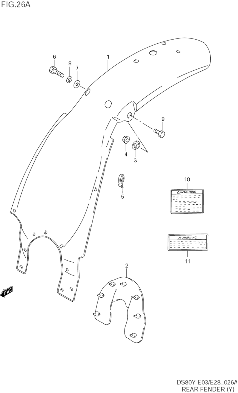 Rear fender (model y)