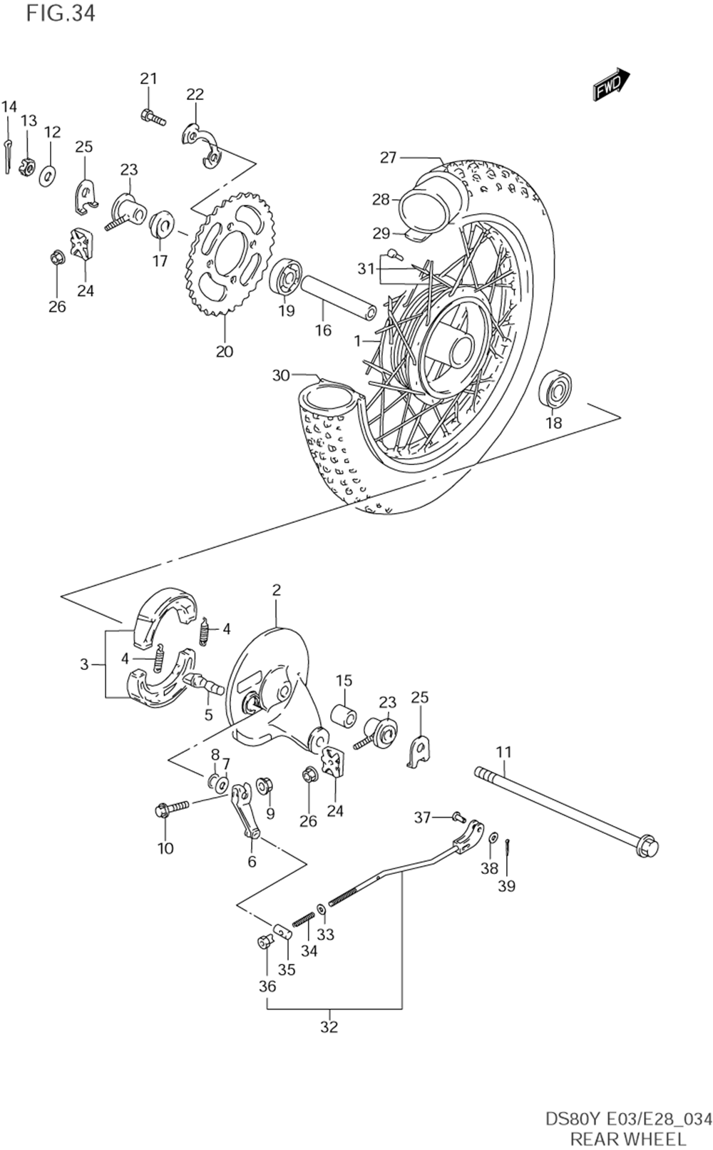 Rear wheel