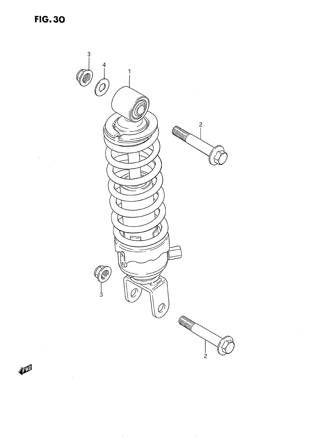 Rear shock absorber