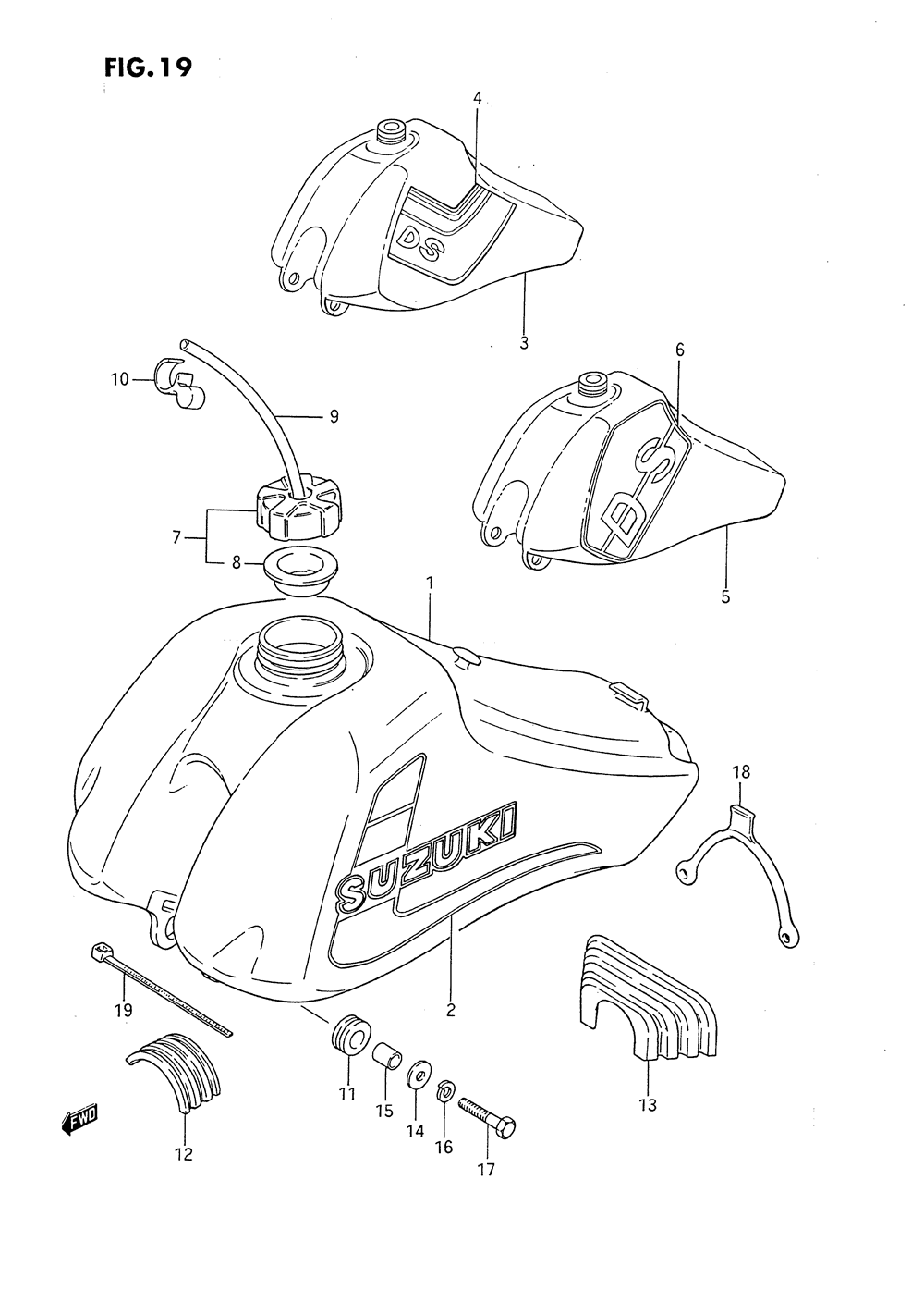 Fuel tank (model f_g_h)