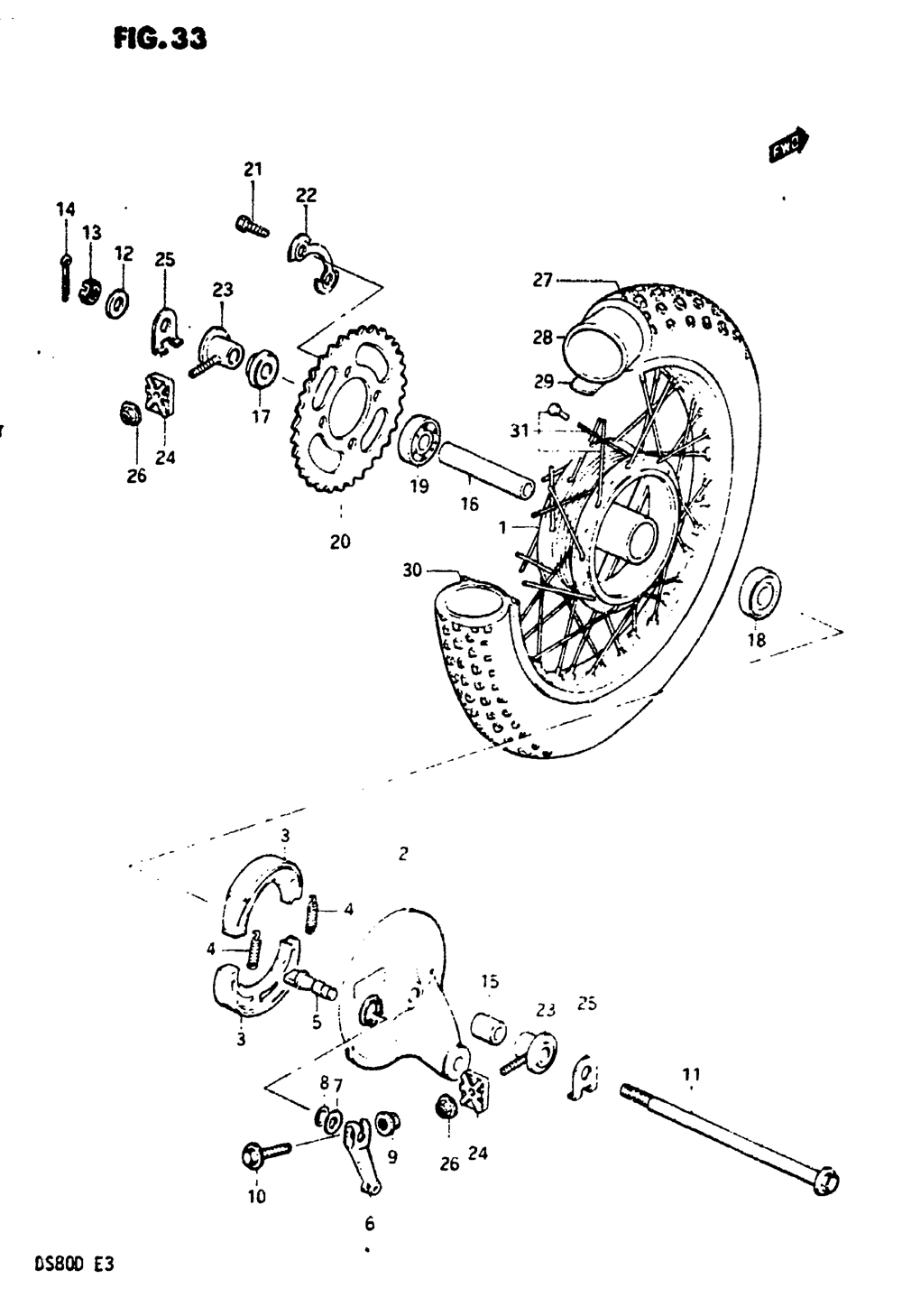 Rear wheel