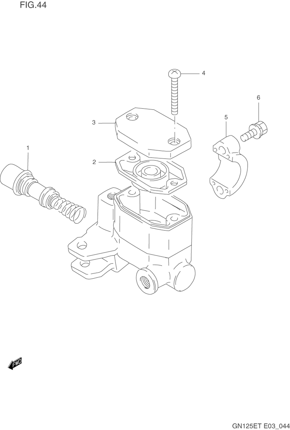 Front master cylinder