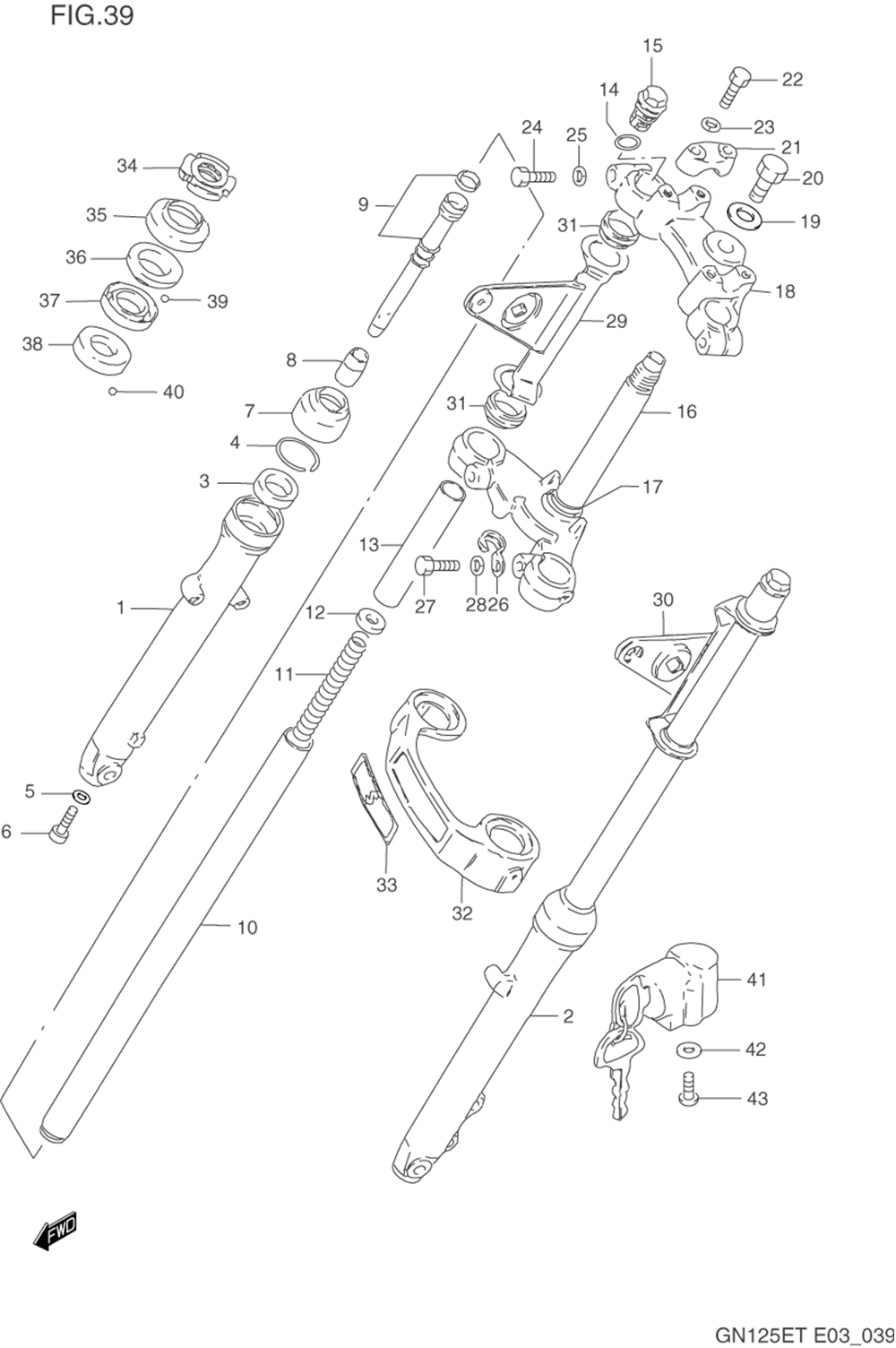 Front fork (model m_n_p_r_s)