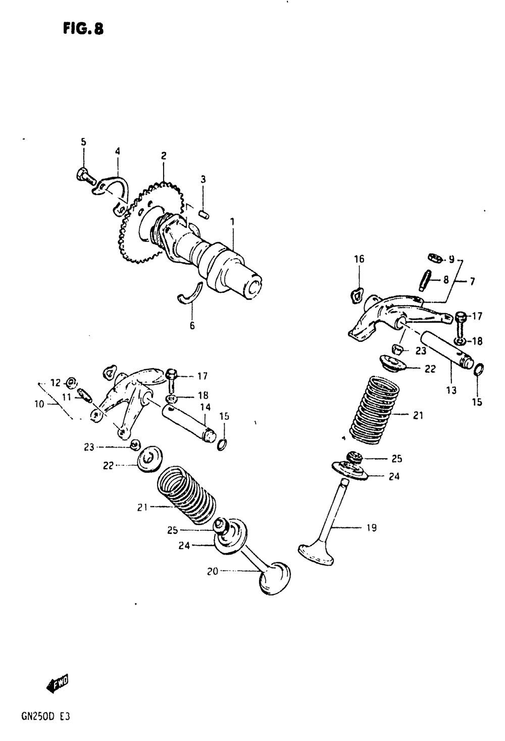 Cam shaft - valve