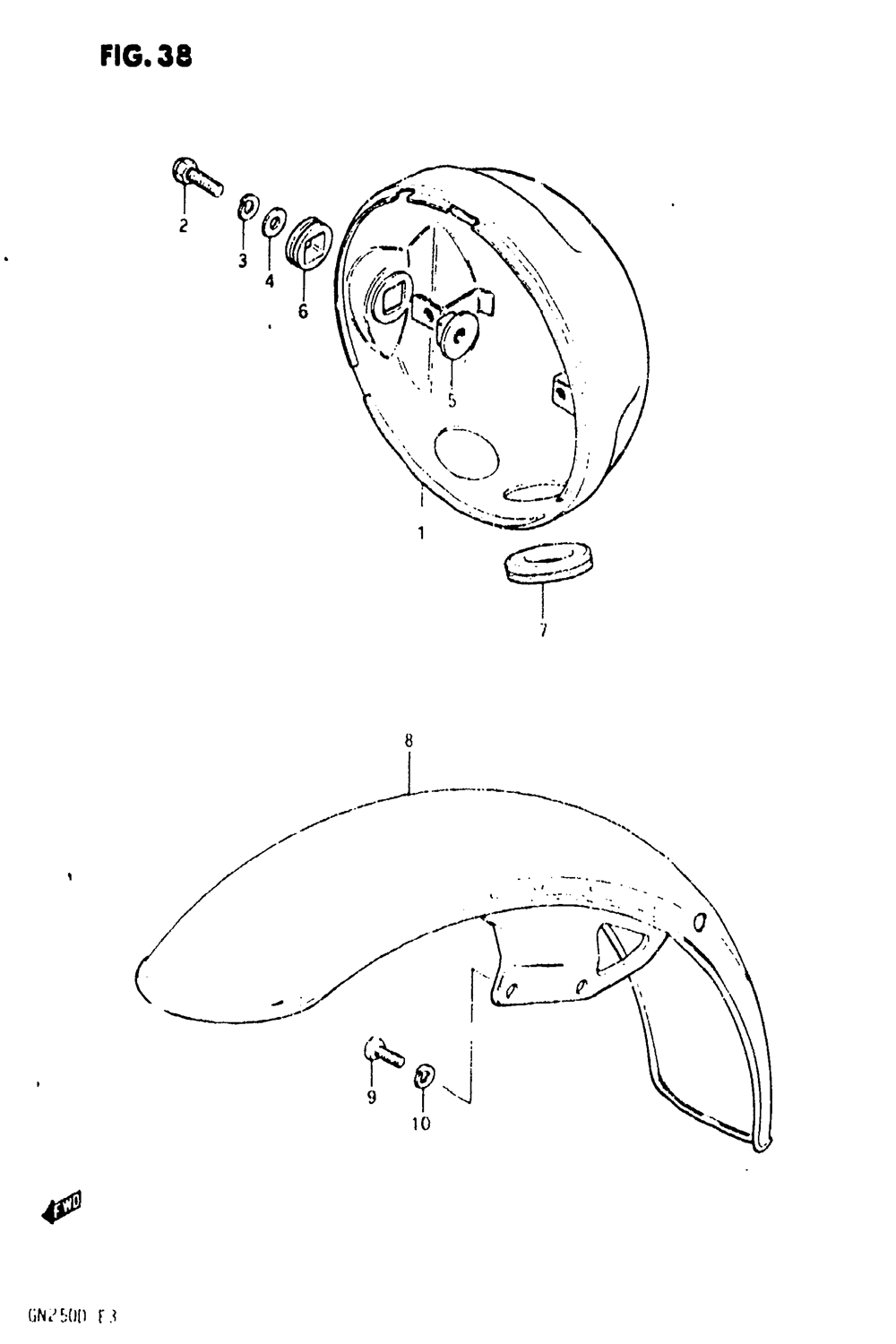 Headlamp housing - front fender