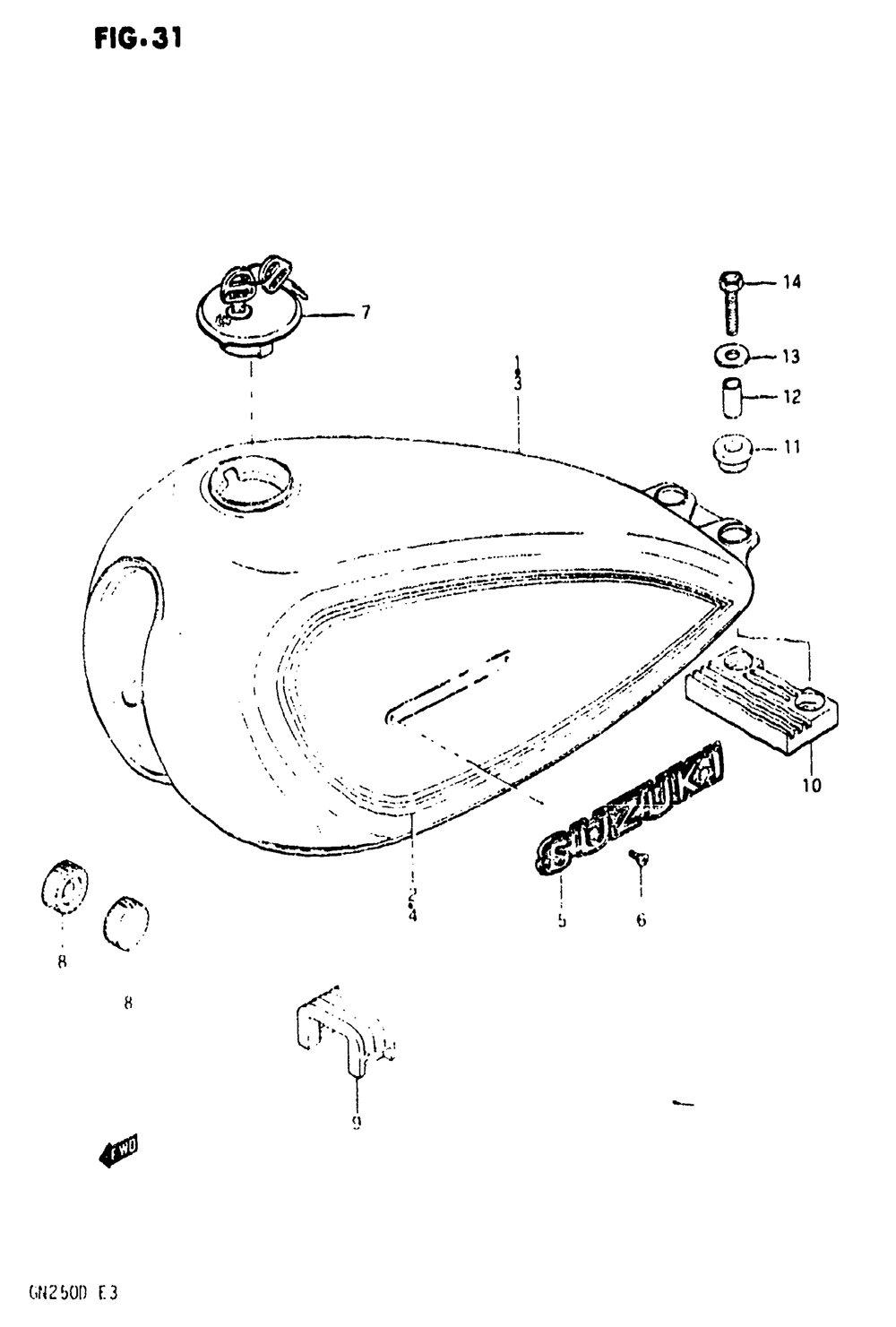 Fuel tank (model d)