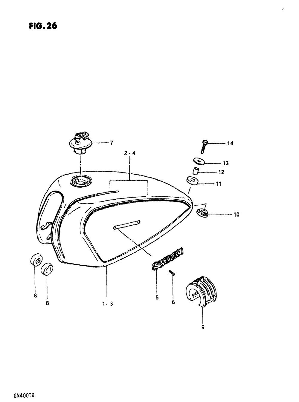 Fuel tank (gn400t