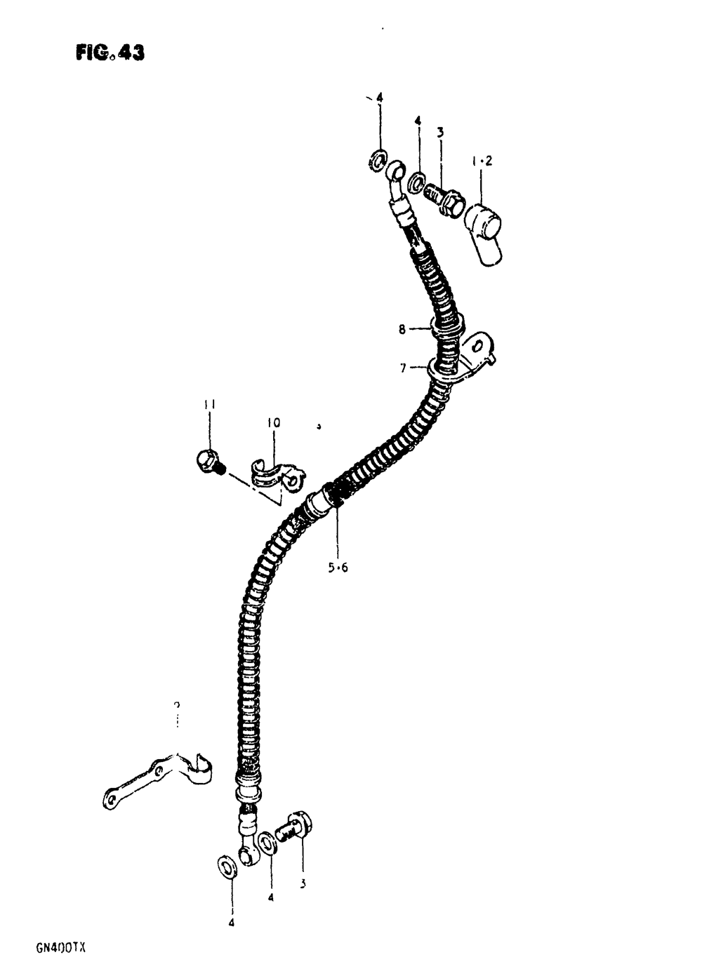 Front brake hose