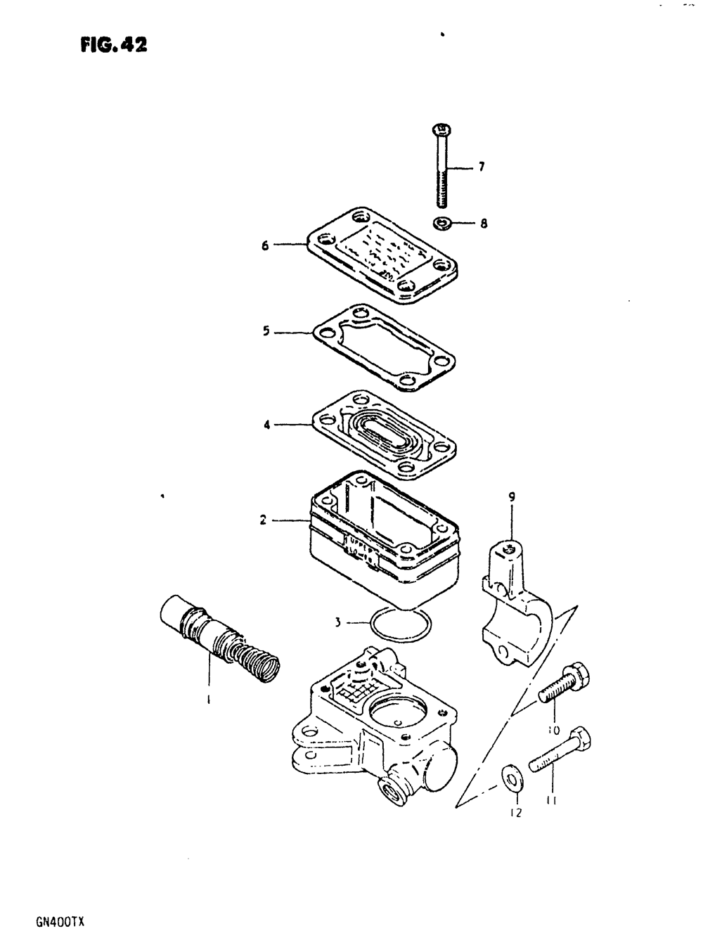 Master cylinder (gn400xt