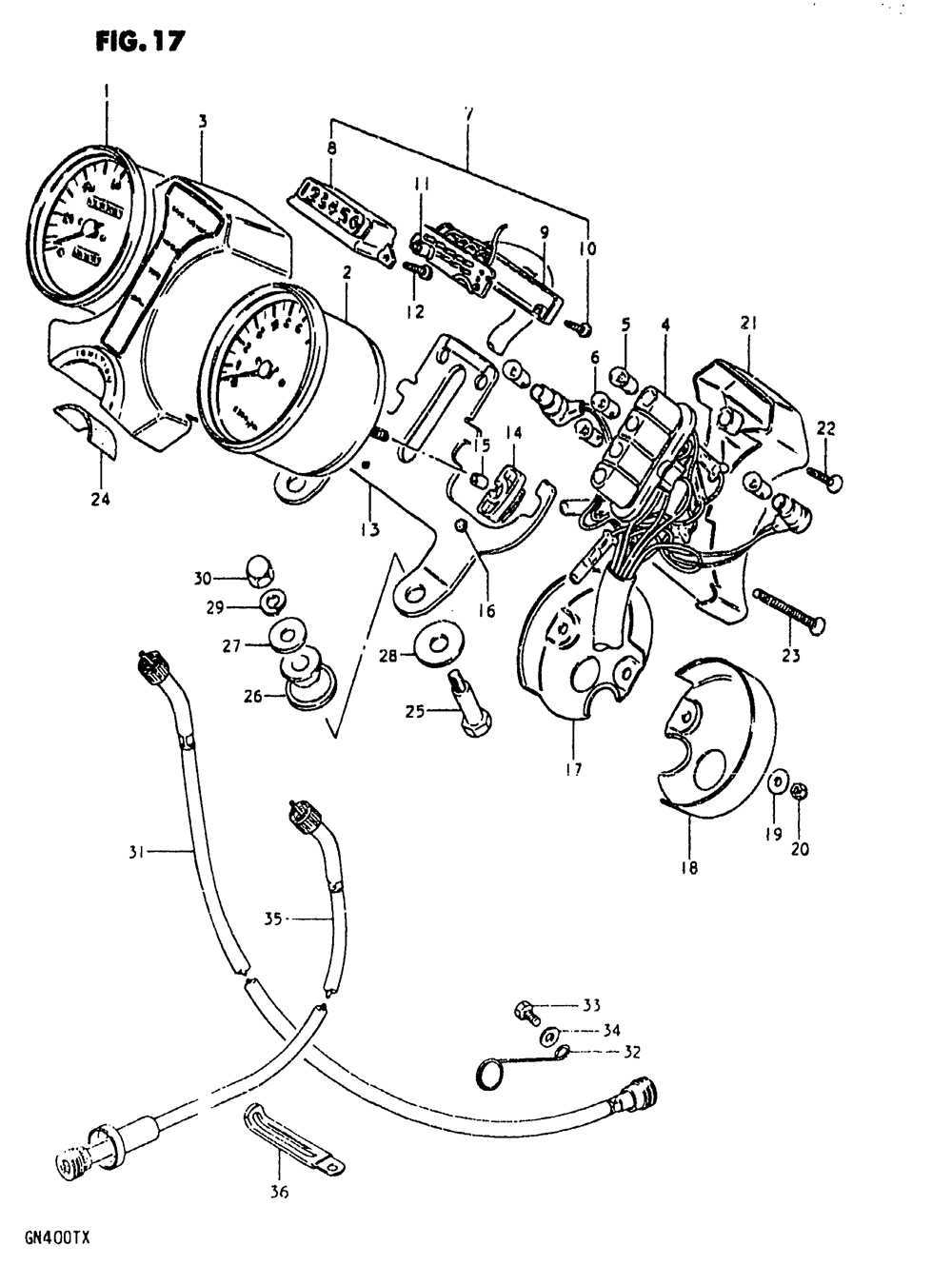 Speedometer - tachometer