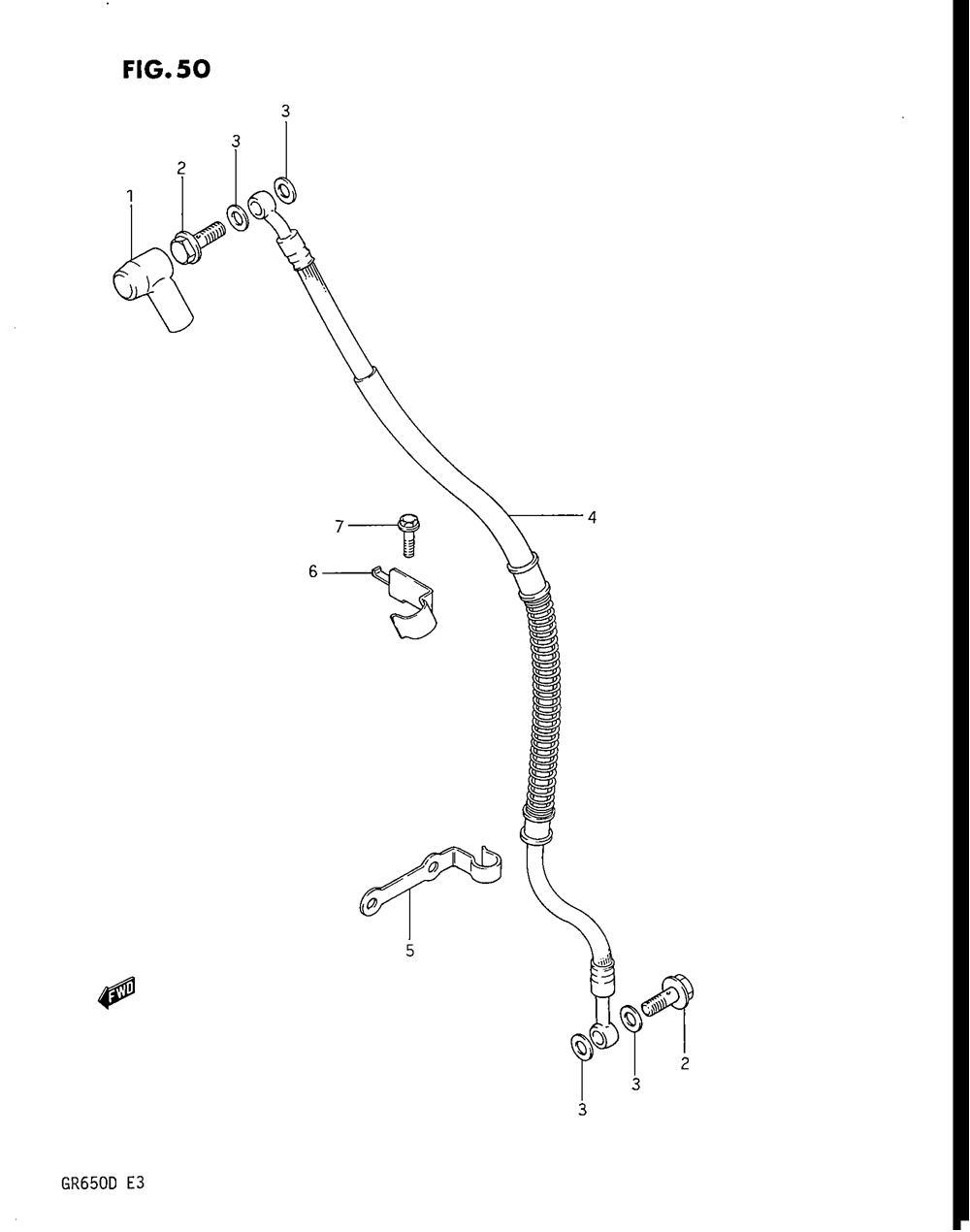 Front brake hose