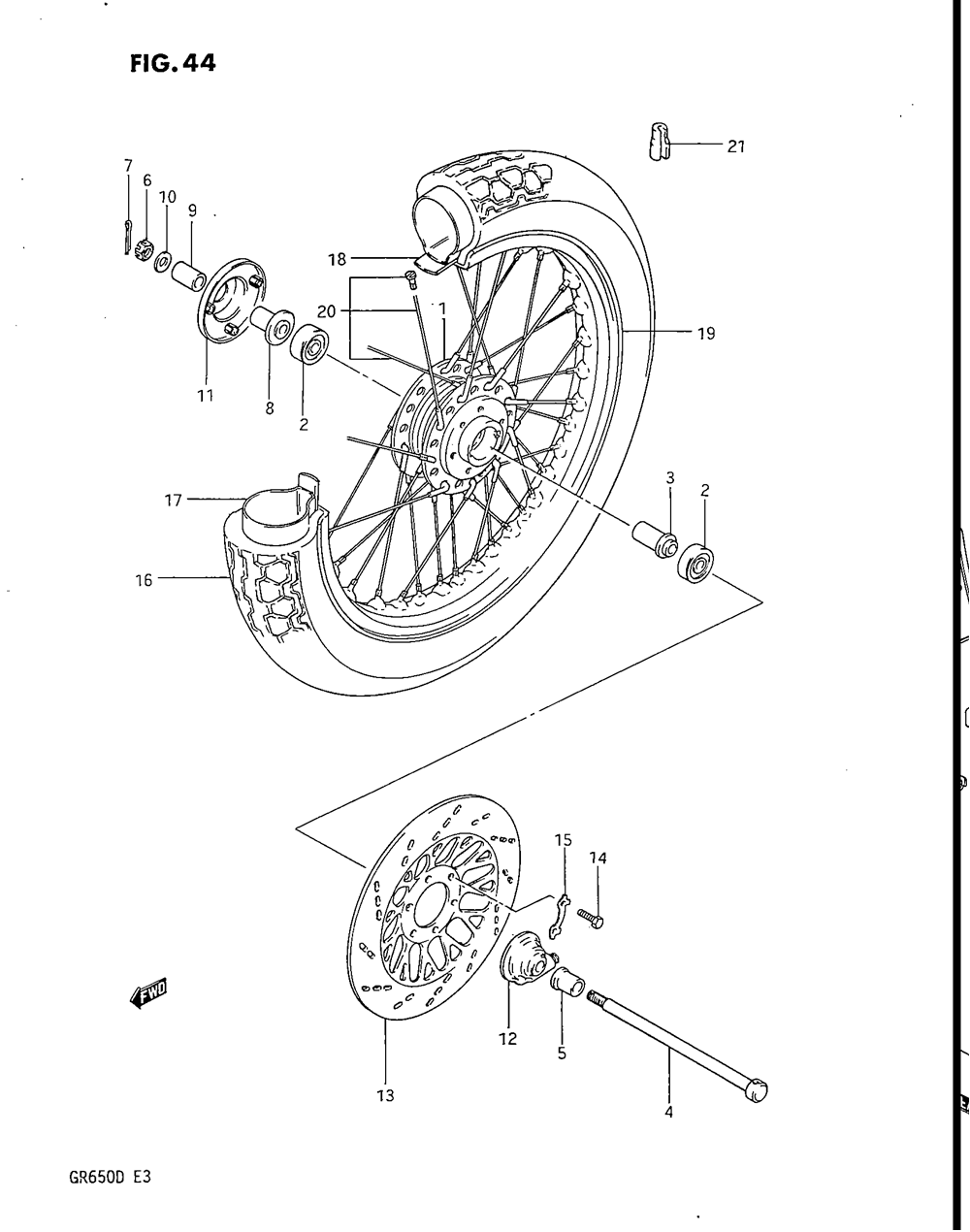 Front wheel (gr650xd)