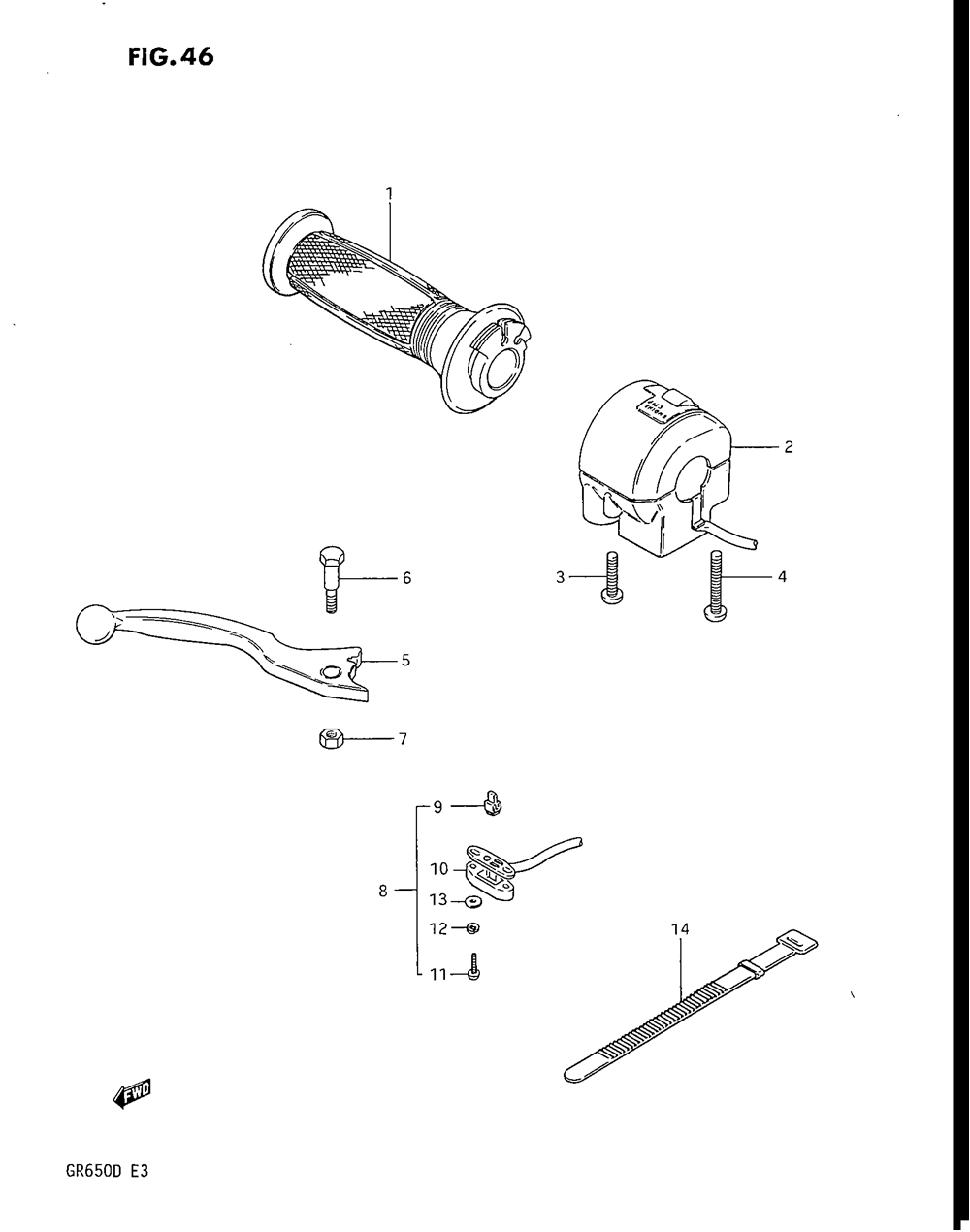 Right handle switch