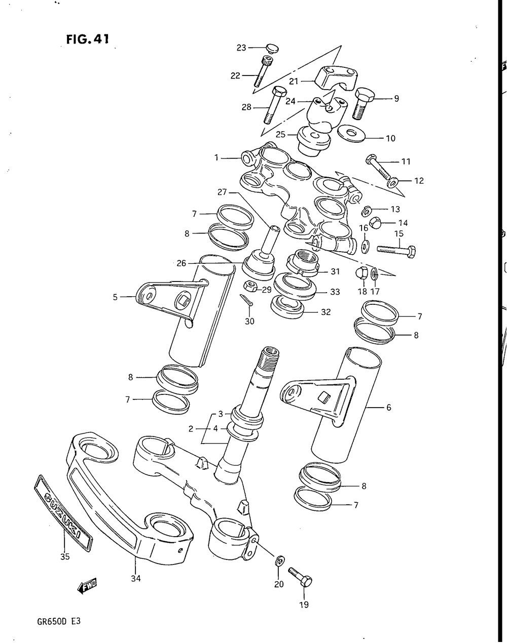 Steering stem (gr650xd)