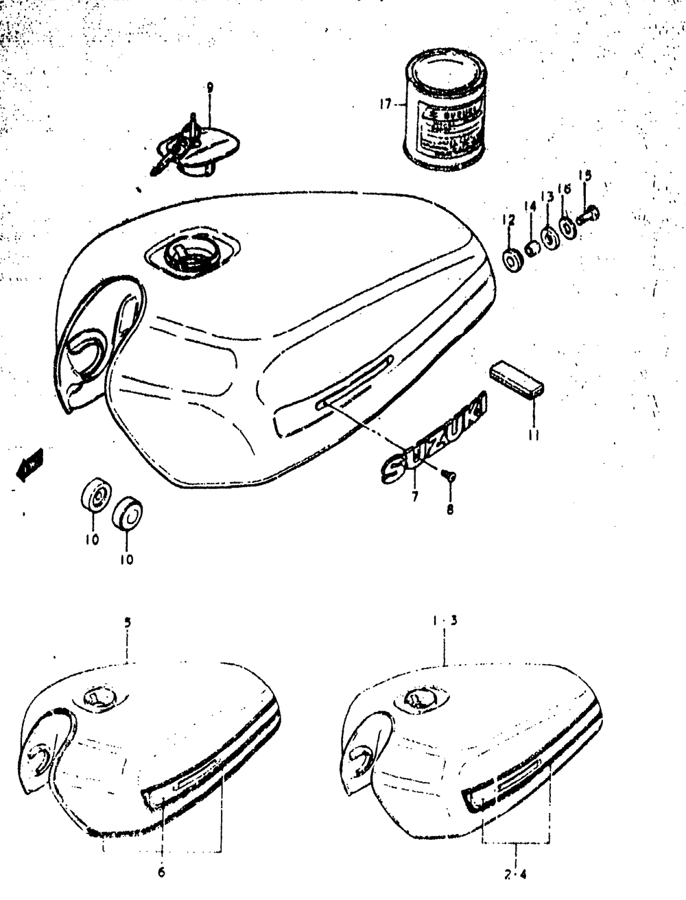 Fuel tank (gs1000c