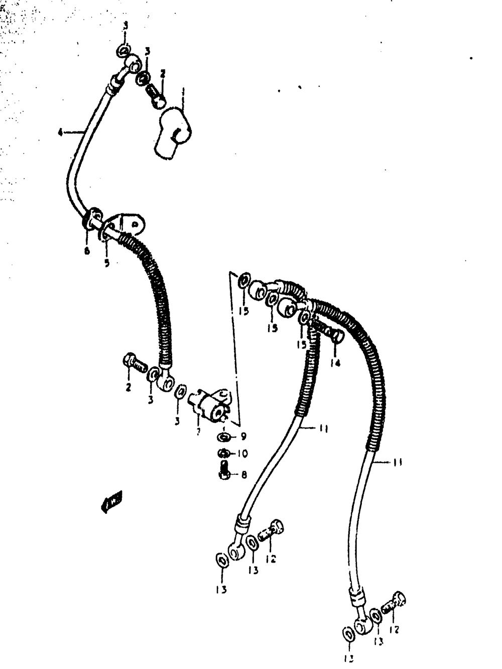 Front brake hose (gs1000ec