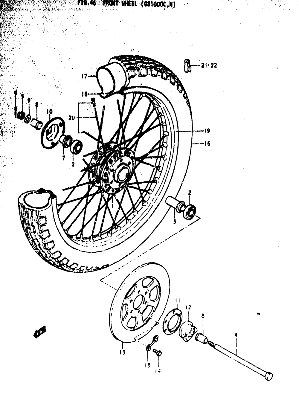 Front wheel (gs1000c