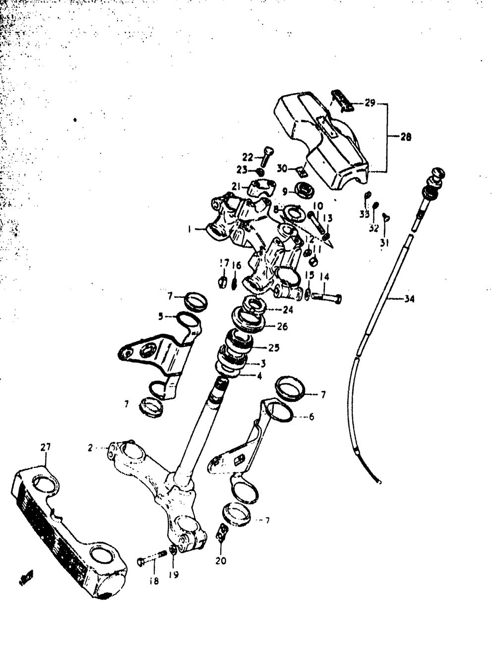 Steering stem (gs1000n