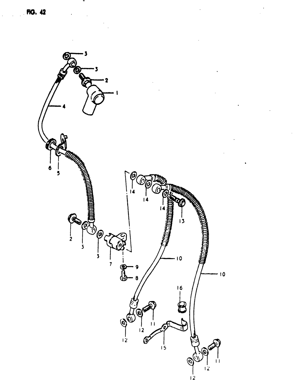 Front brake hose