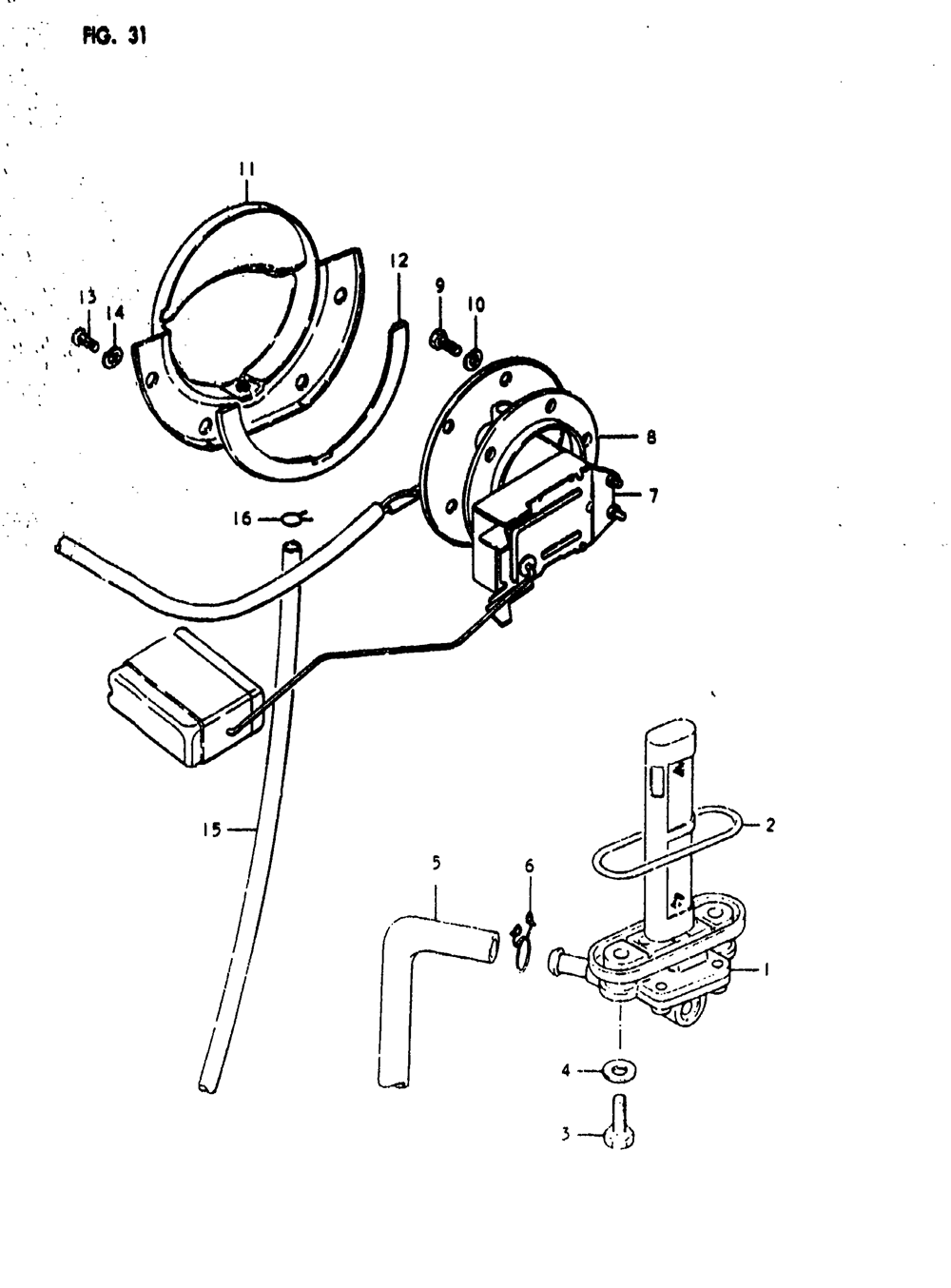 Fuel cock - fuel gauge