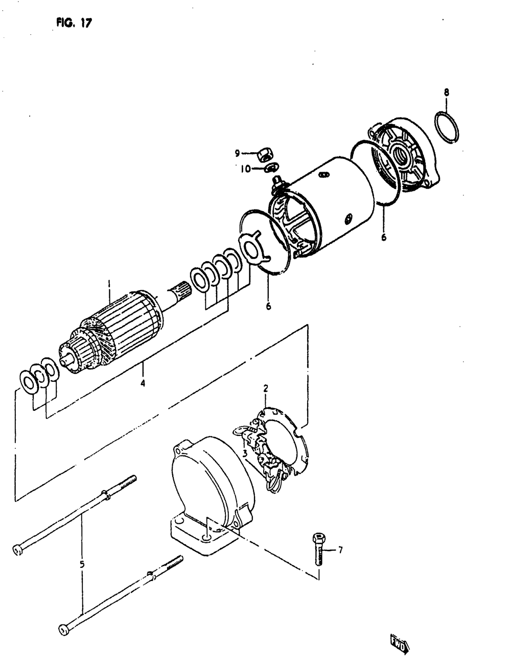 Starting motor