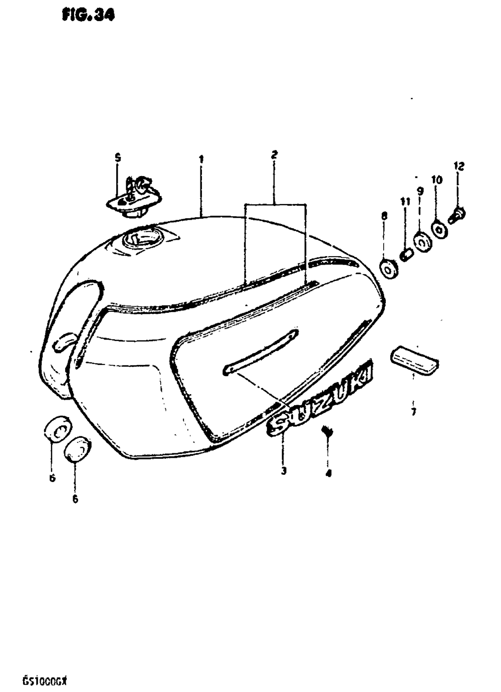 Fuel tank (gs1000gt)