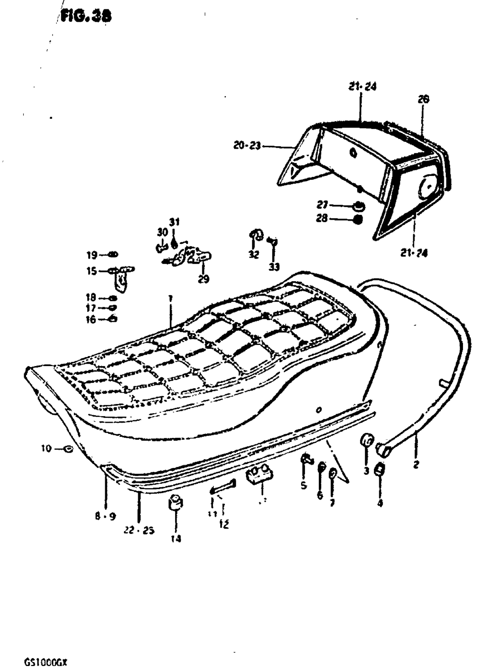 Seat (gs1000gx)