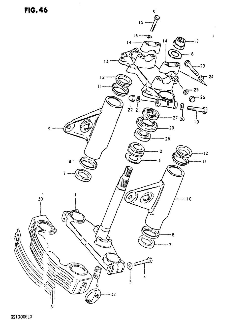 Steering stem (model t)