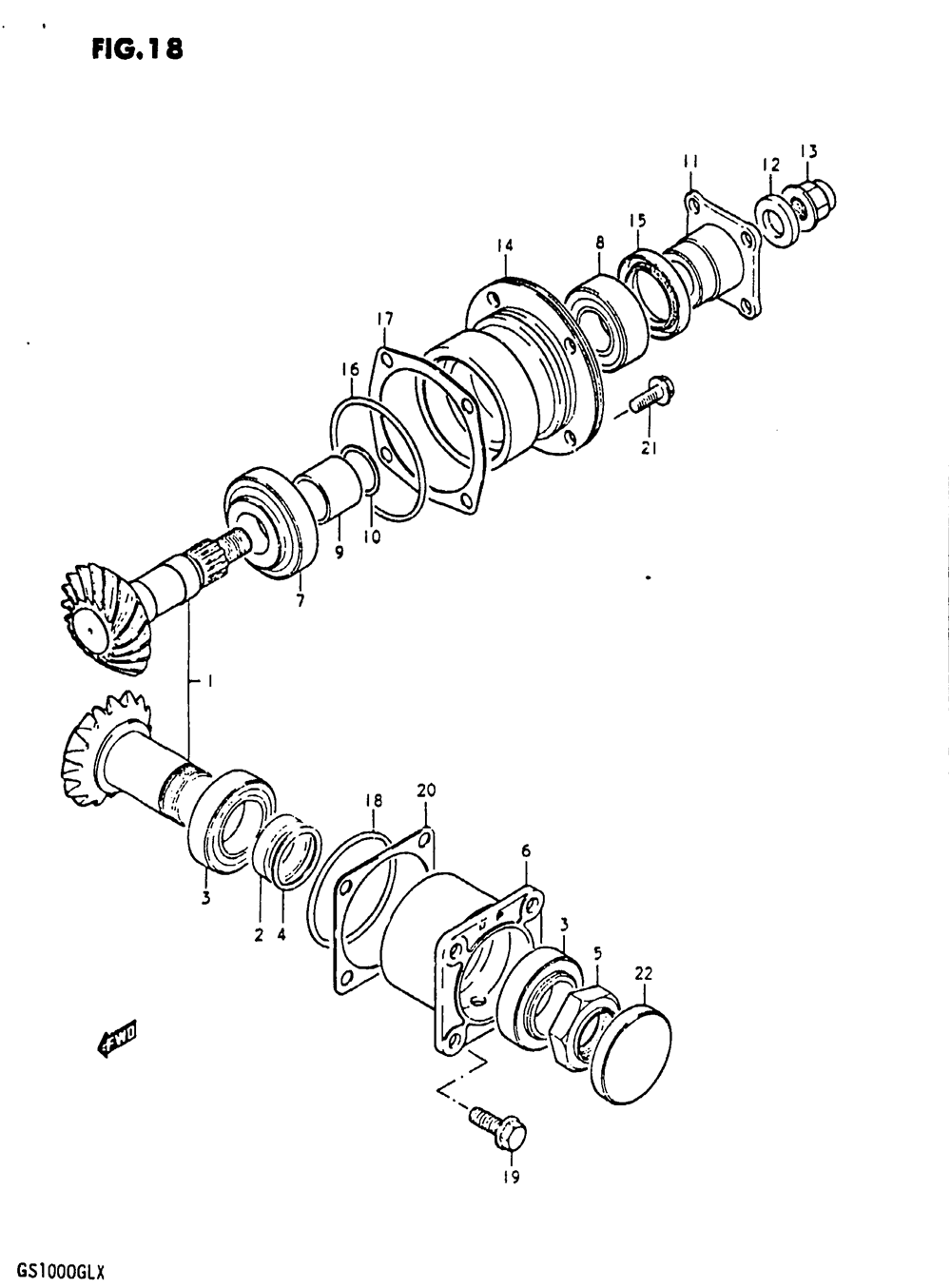 Secondary drive gear