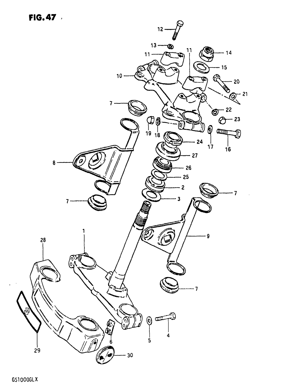 Steering stem (model x)