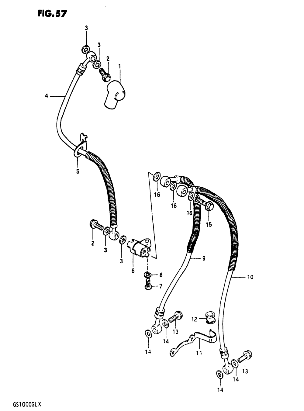 Front brake hose