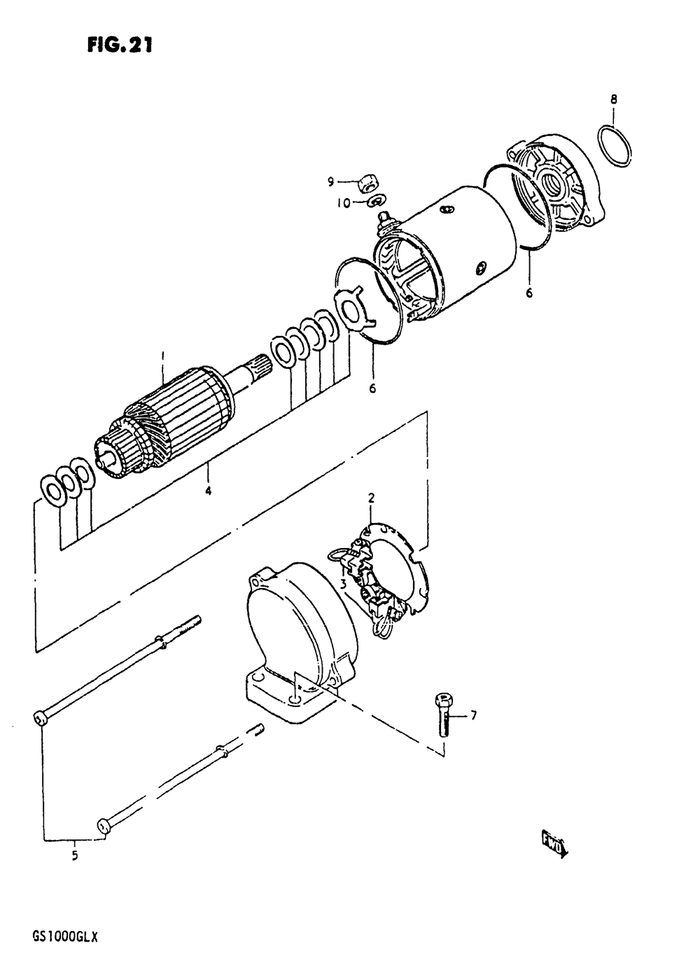 Starting motor