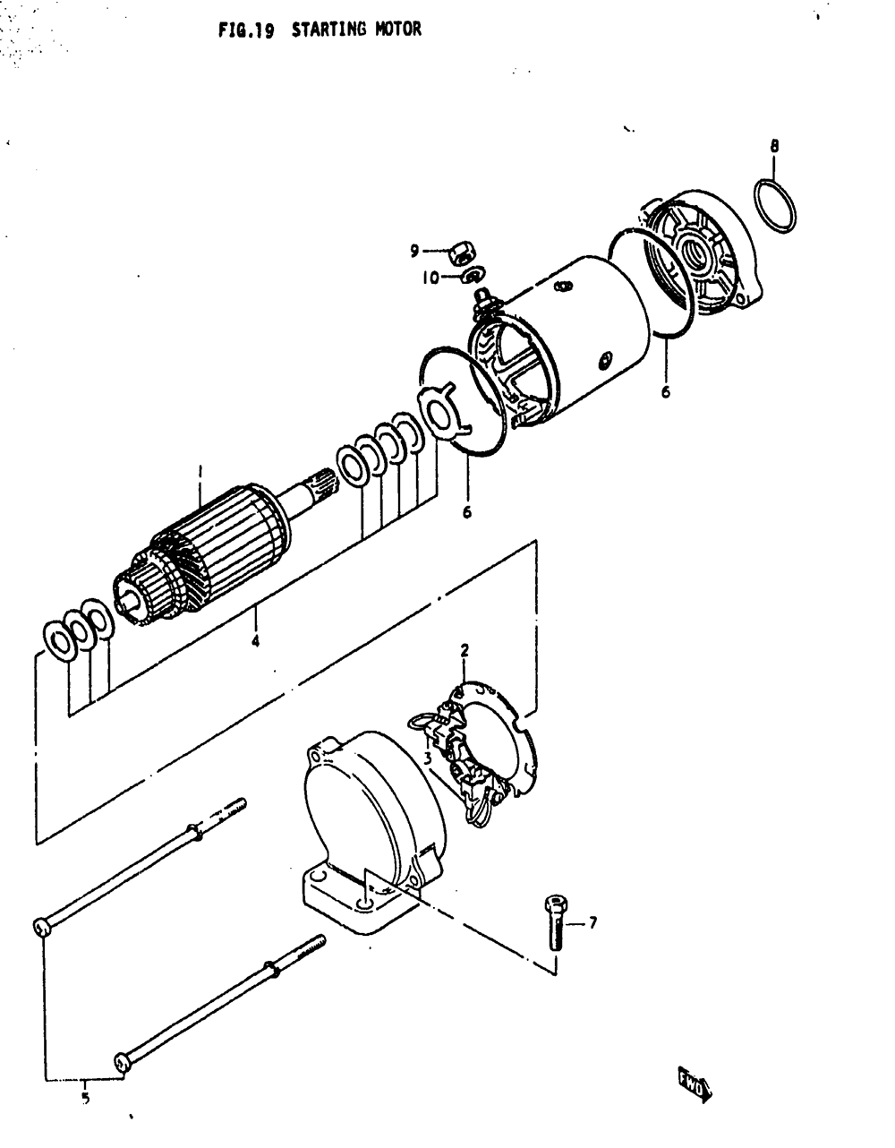 Starting motor