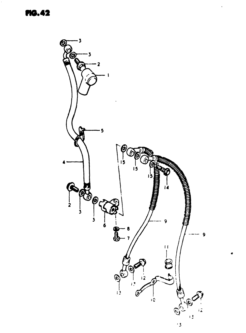 Front brake hose