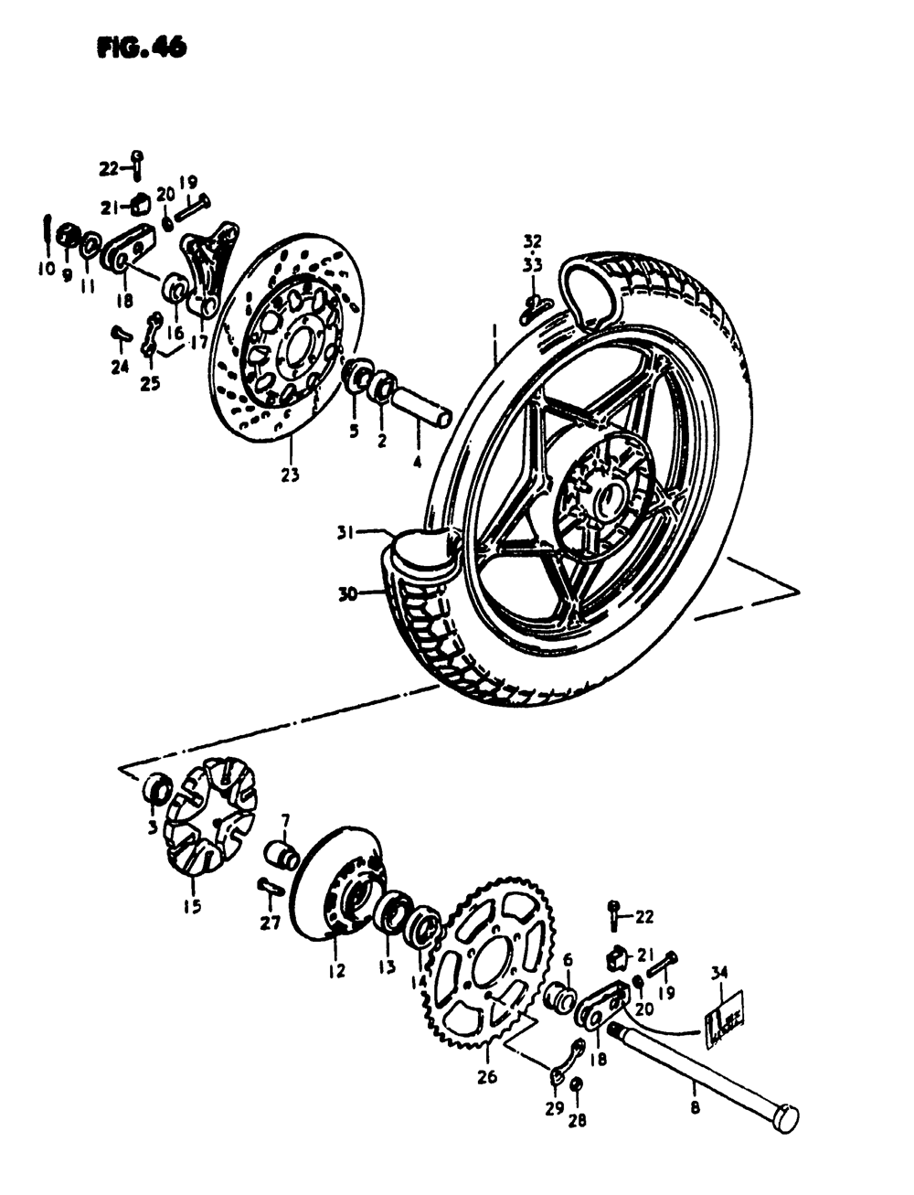 Rear wheel