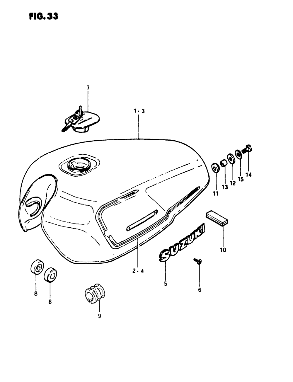 Fuel tank (gs1100ex)