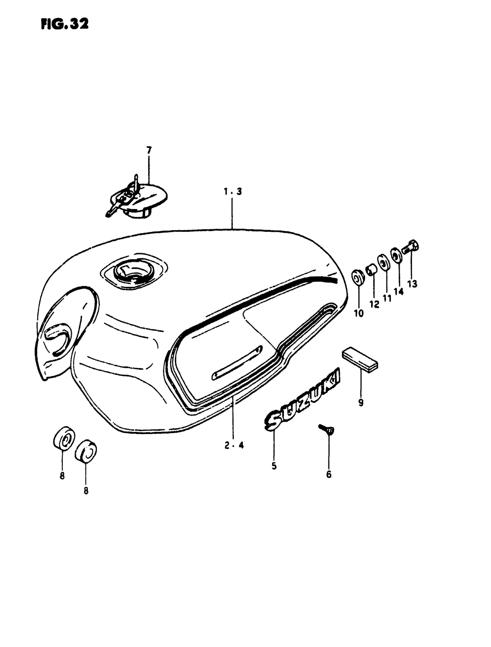 Fuel tank (gs1100et)